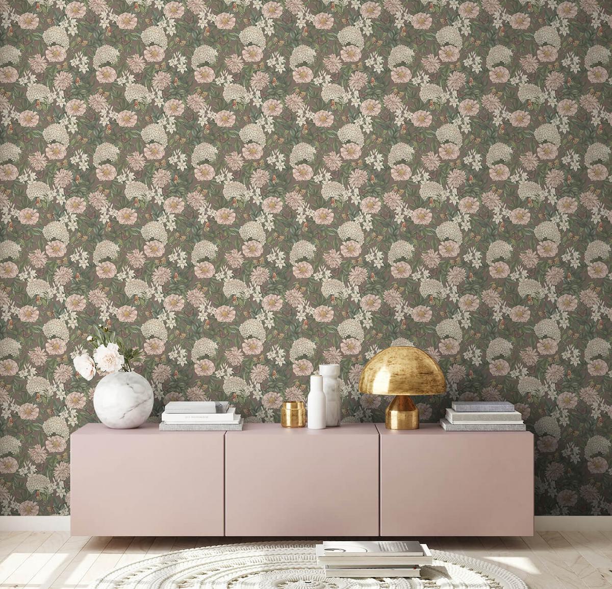 VLIESTAPETE Bunt 53/1005 cm - Braun, Textil (53/1cm) - KUNSTLOFT