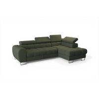 ECKSOFA Bastien Mit Schlaffunktion - Grün, Holzwerkstoff/Textil (260/170cm) - Fun Möbel