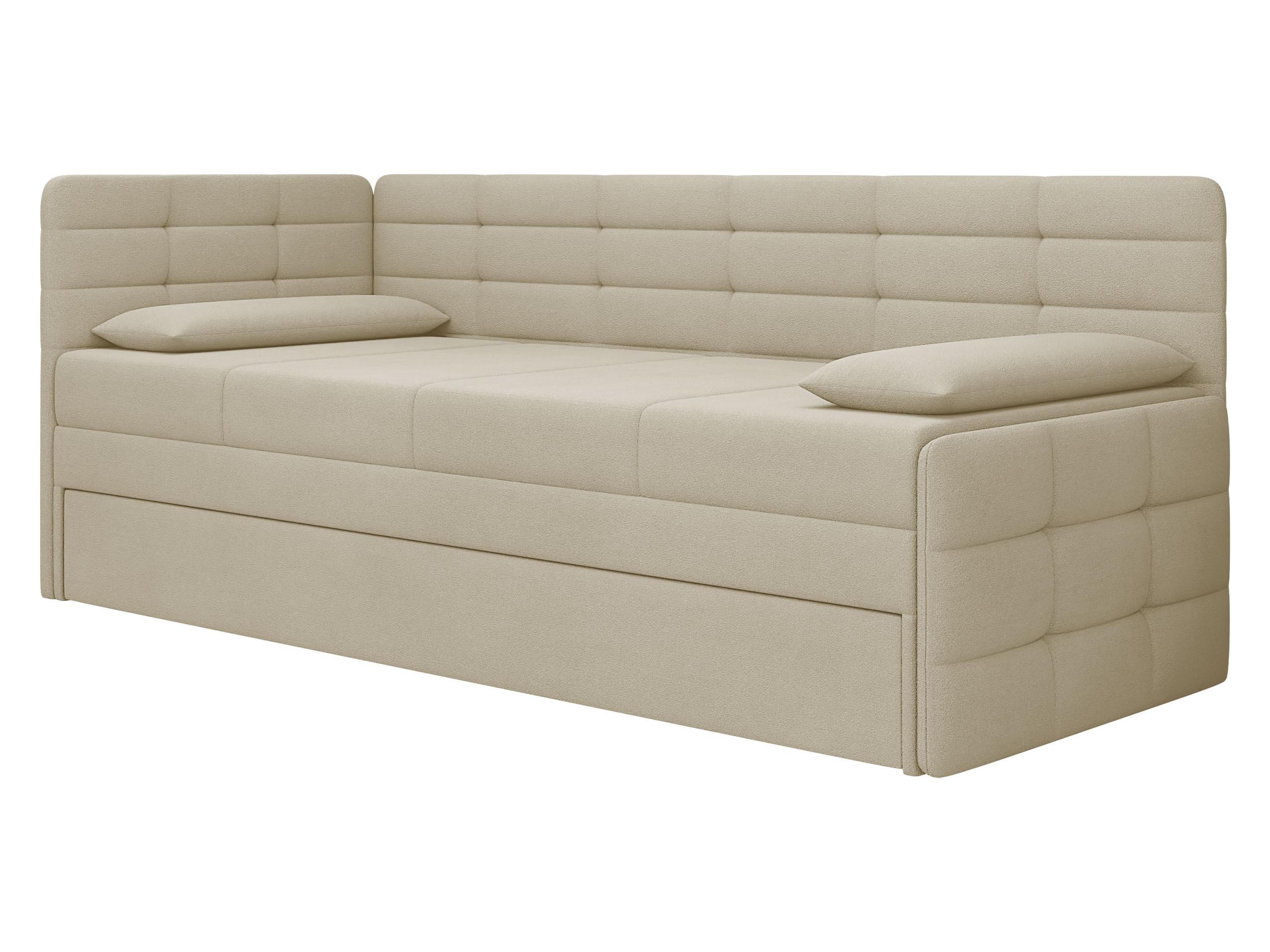 JUGENDBETT Sand - Schwarz/Naturfarben, Holz/Kunststoff (162/189cm) - MIRJAN24