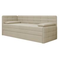 JUGENDBETT Sand - Schwarz/Naturfarben, Holz/Kunststoff (162/189cm) - MIRJAN24