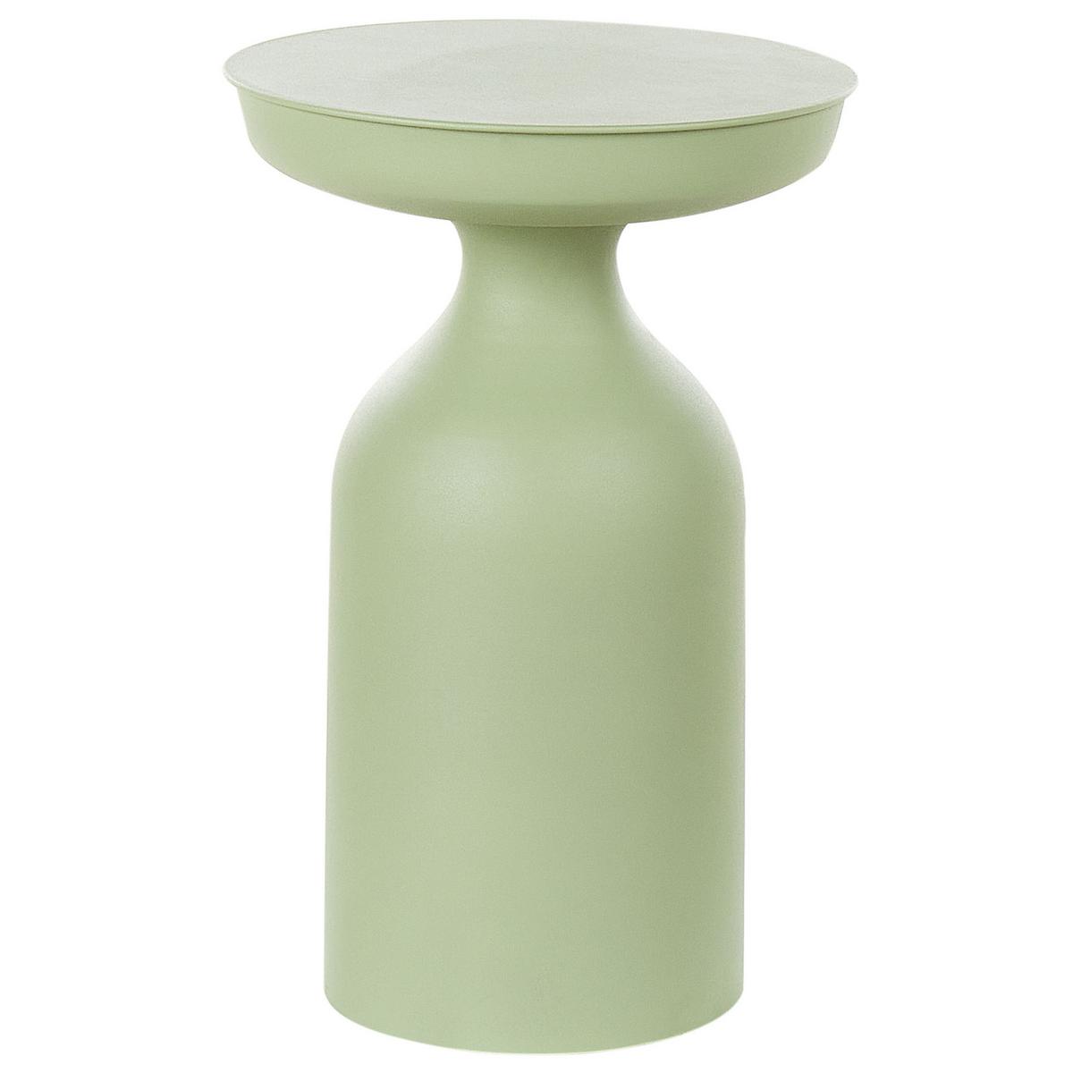 BEISTELLTISCH 2er-Set Metall hellgrün rund Cota/Tenjo - Grün, Metall (36/36/56cm) - Beliani