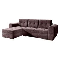 ECKSOFA Bari - Violett/Silberfarben, Holz/Textil (256/157cm) - MIRJAN24