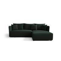 ECKSOFA Evora - Grün, Holzwerkstoff/Textil (245/185cm) - Fun Möbel