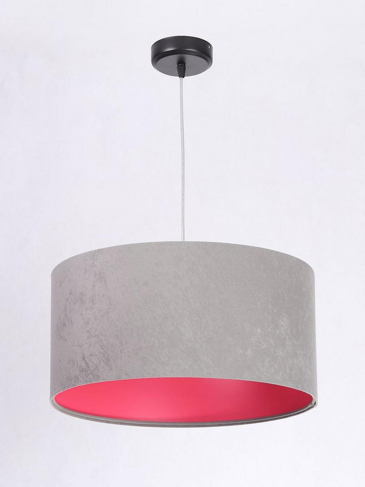 HÄNGELEUCHTE Grau 60/30 cm - Pink/Grau, Kunststoff (60/1.1/30cm) - ONZENO