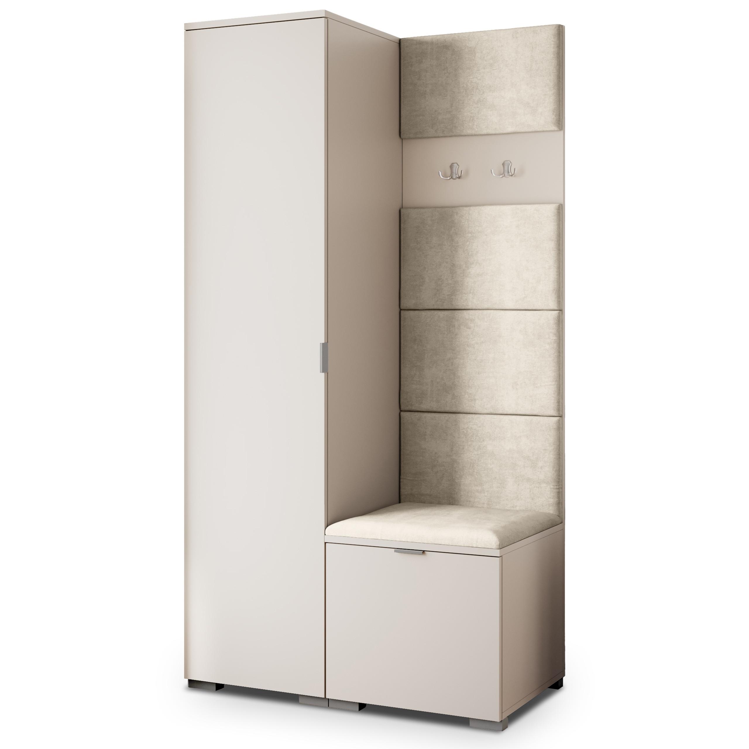GARDEROBENSCHRANK LORI 95/181/51 cm Modern Kaschmir - Kaschmir/Beige, Holzwerkstoff (95/181/51cm) - MASSENO