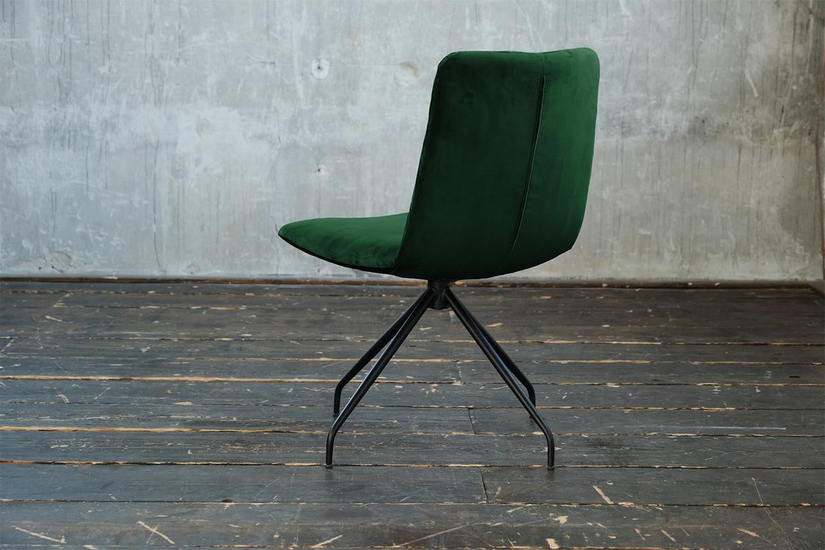 DREHSTUHL NEW CHARME Smaragdgrün Velvet (1er-Set) - Smaragdgrün, Textil (52/87/66cm) - KAWOLA