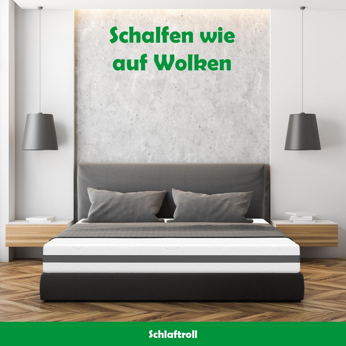 TASCHENFEDERKERNMATRATZE H3/H4 120x200 - Weiß, Textil (120/200cm) - Schlaftroll