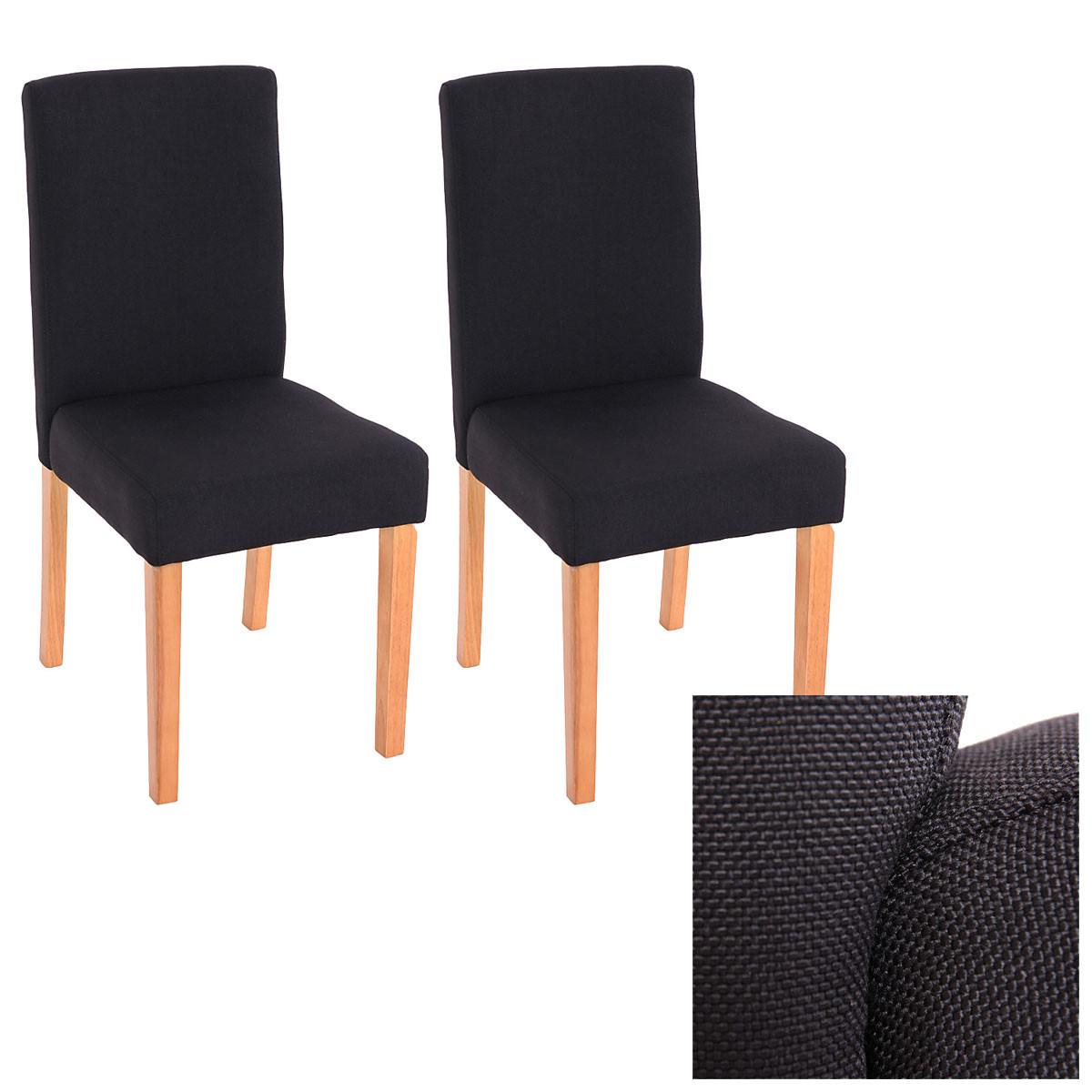 ESSZIMMERSTUHL Schwarz, Braun 2er-Set - Schwarz/Braun, Textil (43/90/56cm) - MCW