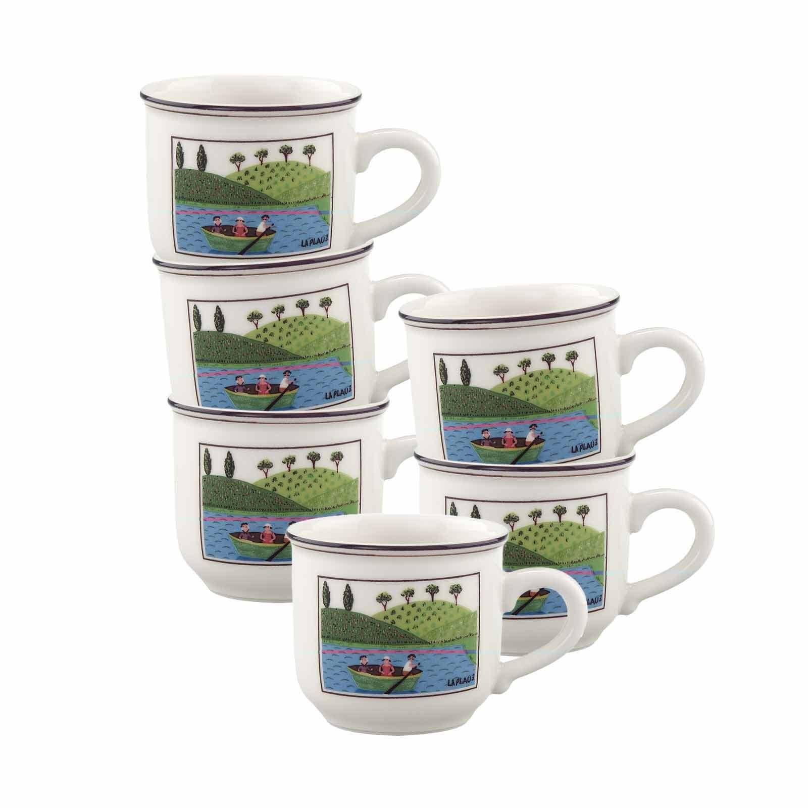 MOKKA- / ESPRESSOTASSEN Design Naif bunt 100 ml 6er Set - Multicolor, Keramik (0.1L) - Villeroy & Boch