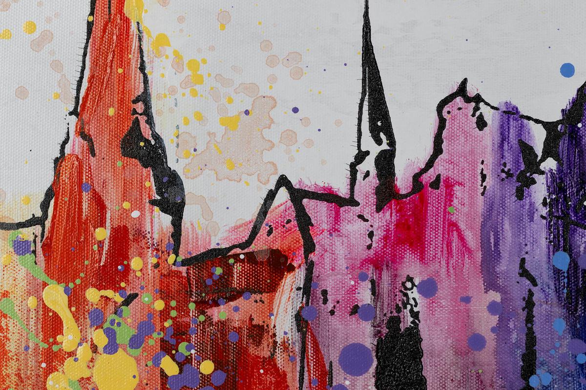 ACRYLBILD HANDGEMALT 120/60 cm - Grau, Holz/Textil (120/60cm) - KUNSTLOFT