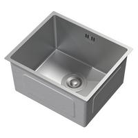 SPÜLBECKEN aus Edelstahl 34x40 cm mit Siphon - Silberfarben, Metall (40/20/34cm) - ML-DESIGN