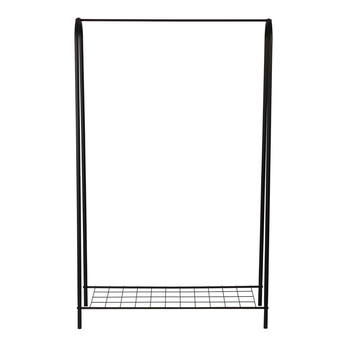 GARDEROBENSTÄNDER Hvorslev - Schwarz, Metall (89/144.5/32.5cm) - [en.casa]