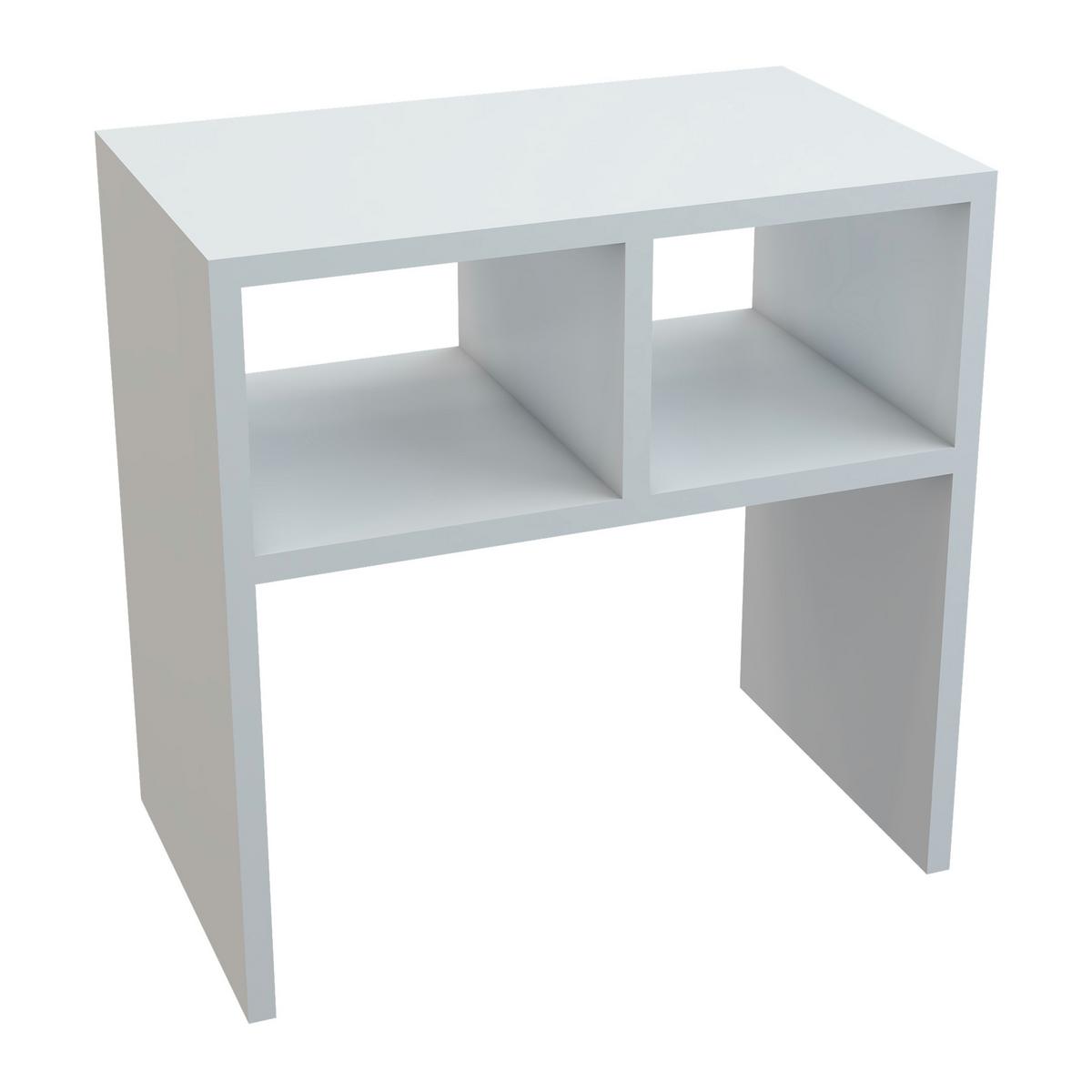 BEISTELLTISCH Ravnsborg - Weiß, Holzwerkstoff (30/50/50cm) - [en.casa]