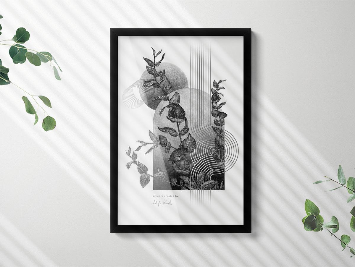 BILDERRAHMEN - Schwarz, Kunststoff (40/60/1.5cm) - Wallfluent
