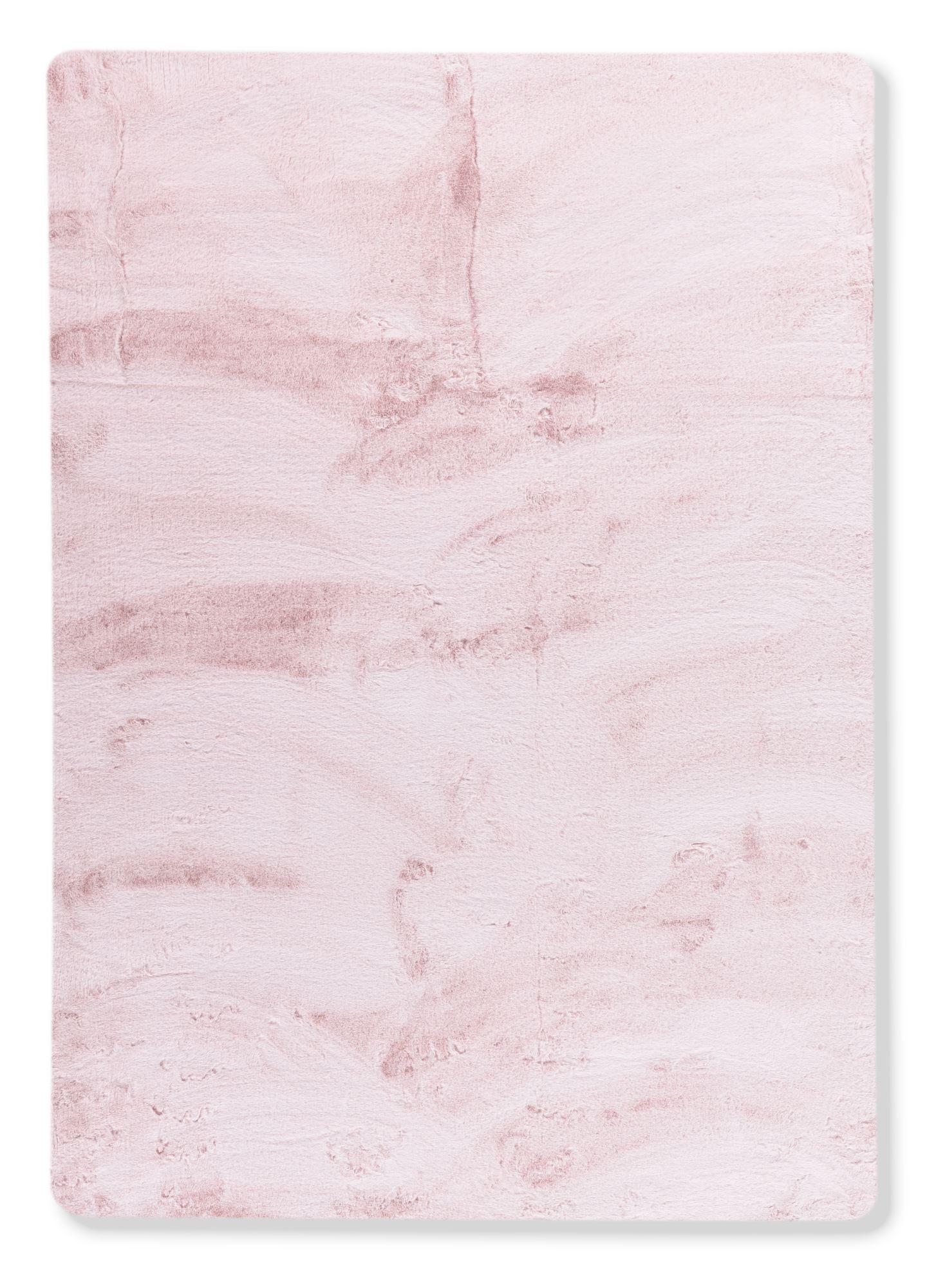 KUNSTFELLTEPPICH Chiara 60x135 cm - Rosa, Textil (60/135cm) - Gino Falcone