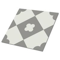 FLIESENAUFKLEBER 9 Stück 30x30 cm selbstklebend Rauten - Grau, Textil (30/1.6/30cm) - TULUP
