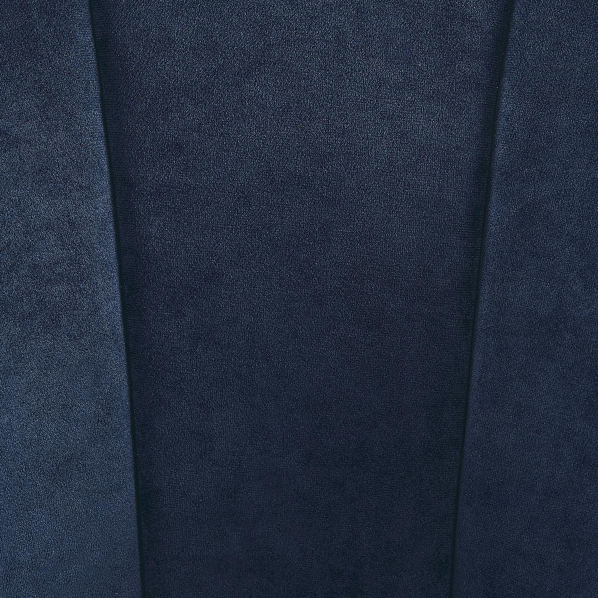 SESSEL Samtstoff Dunkelblau/Gold Alby - Blau, Textil/Metall (56/72/61cm) - Beliani