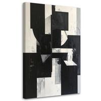 LEINWANDBILD 3D und geometrisch 20x30cm - Schwarz, Textil (20/30cm) - Feeby