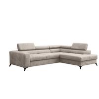 ECKSOFA Schlafsofa Amadeo In Anafi - Creme, Holzwerkstoff/Textil (271/202cm) - Fun Möbel