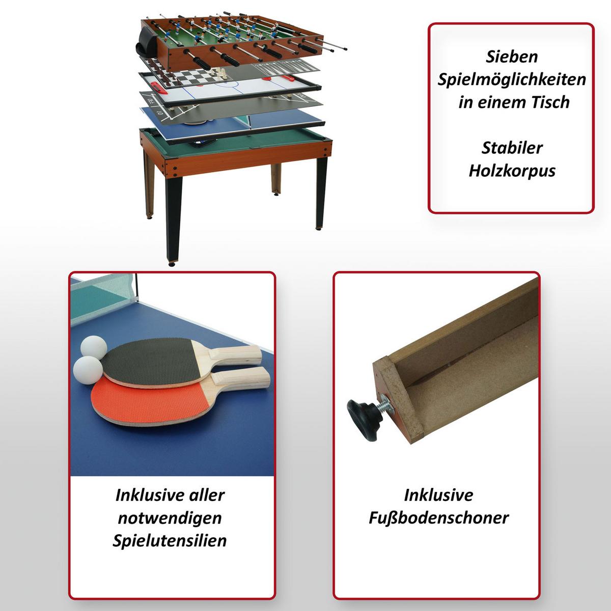 TISCHKICKER Braun - Braun, Holz (123/101cm) - MCW