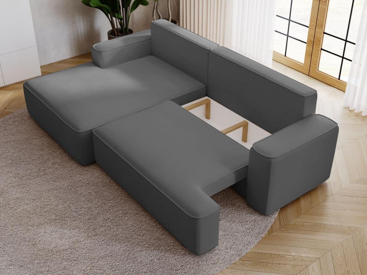 ECKSOFA California Grau Links - Grau, Holz/Textil (165/270cm) - Graingold