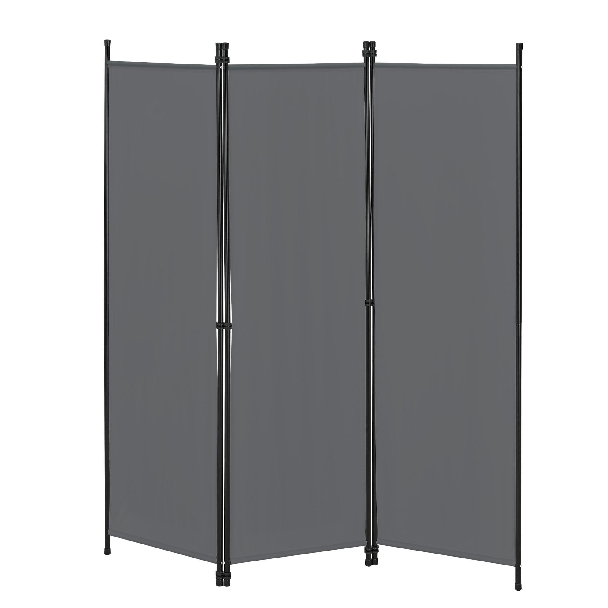 SICHTSCHUTZ Huesca - Dunkelgrau, Textil/Metall (150/2cm) - [en.casa]