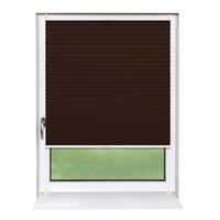PLISSEE Basic 115 x 150cm Klemmfix ohne Bohren - Dunkelbraun, Textil (115/150cm) - Deco-Raum