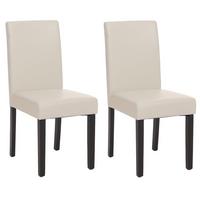 ESSZIMMERSTUHL Hochganz Reinweiß 2er-Set - Weiß Hochglanz/Weiß, Textil (43/90/56cm) - MCW