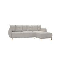 ECKSOFA Chroma Beige Luxusmicrofaser - Ecru/Beige, Holz/Textil (238/170cm) - S-Style
