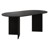 ESSTISCH Gelizo 22 mm - Schwarz, Holzwerkstoff (90/185/75cm) - MIRJAN24