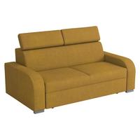 SOFA Oslo 3 - Gelb/Silberfarben, Holz/Kunststoff (200/85/100cm) - MIRJAN24
