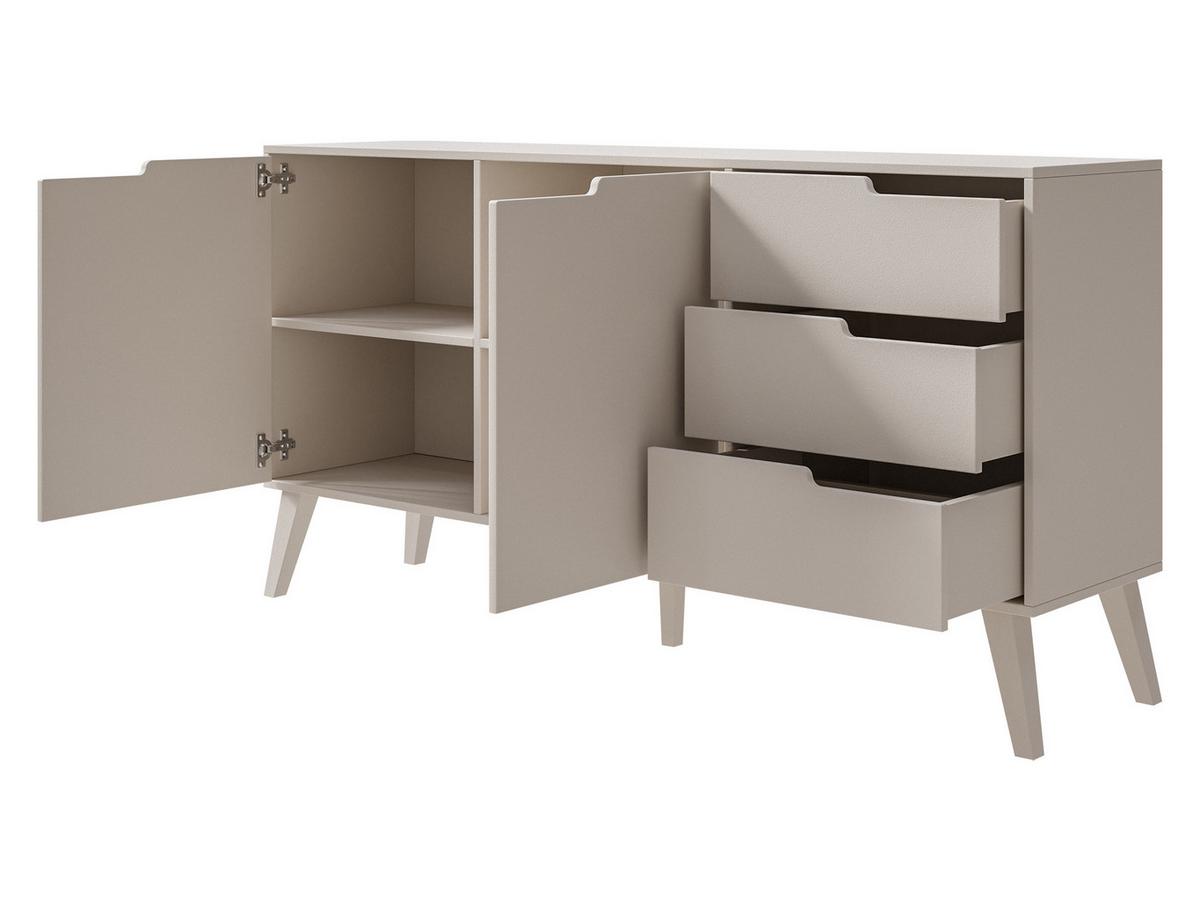 SIDEBOARD Nordelo 2D3S - Nussbaumfarben, Holz/Holzwerkstoff (160/80/40cm) - MIRJAN24