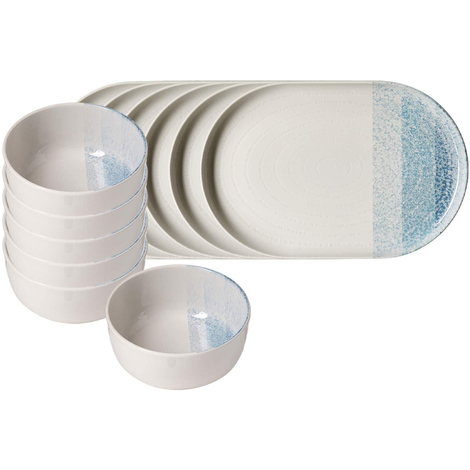 BRUNCH-SET Trio Blau 12-tlg. - Blau, Keramik (2/2/2cm) - Ritzenhoff Breker