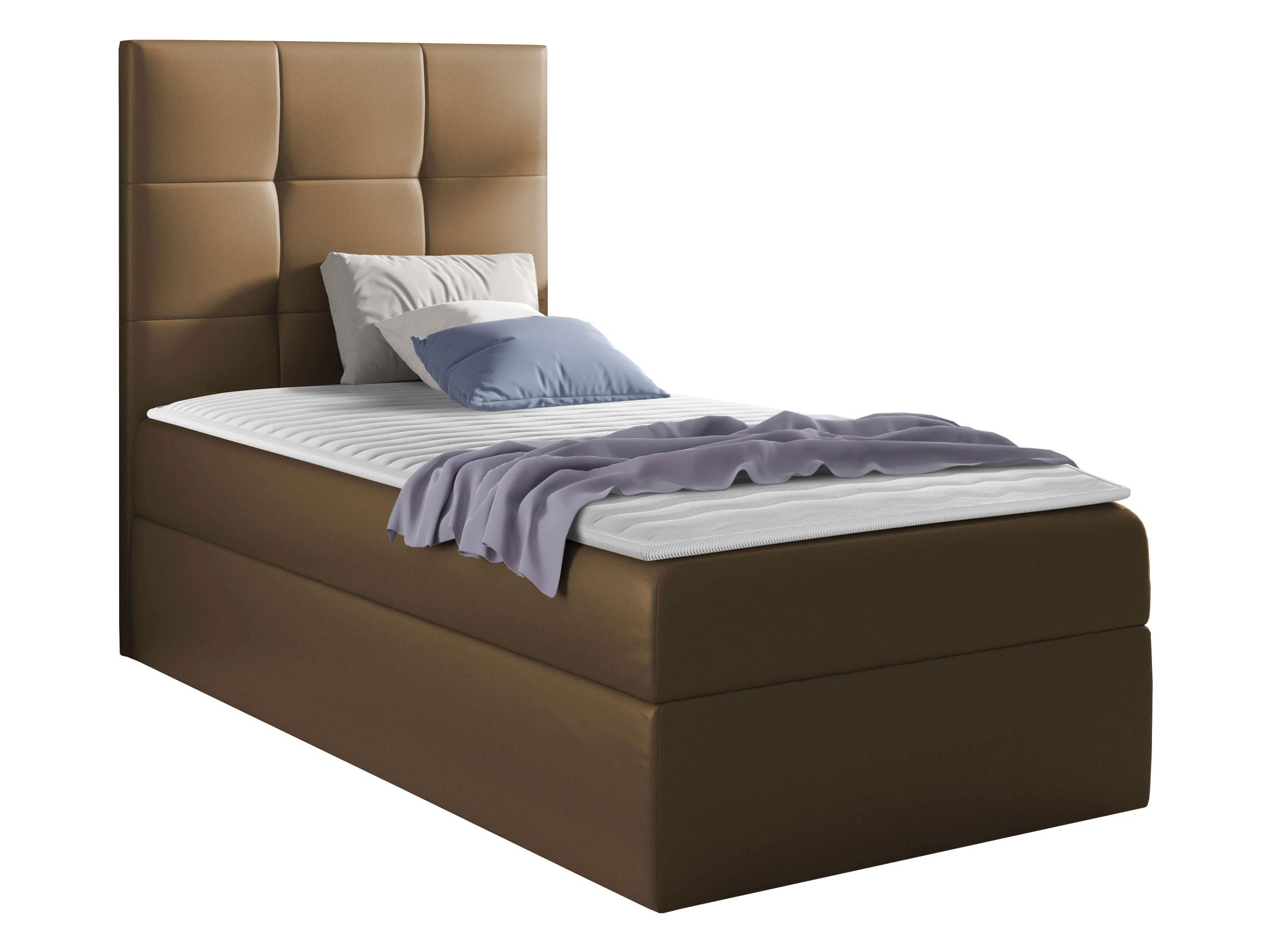 BOXBETT Mini 2, Seite zum Öffnen des Bettkastens: Links - H3 - Braun, Holz (90/200cm) - MIRJAN24