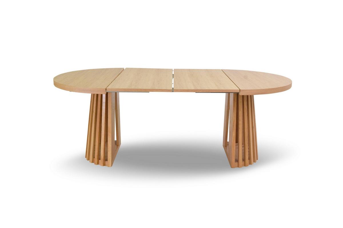 ESSTISCH LAMELLI Ausziehbar 110 - 210 / 110 x 76 cm - Eichefarben, Holz (110/110/76cm) - MASSENO