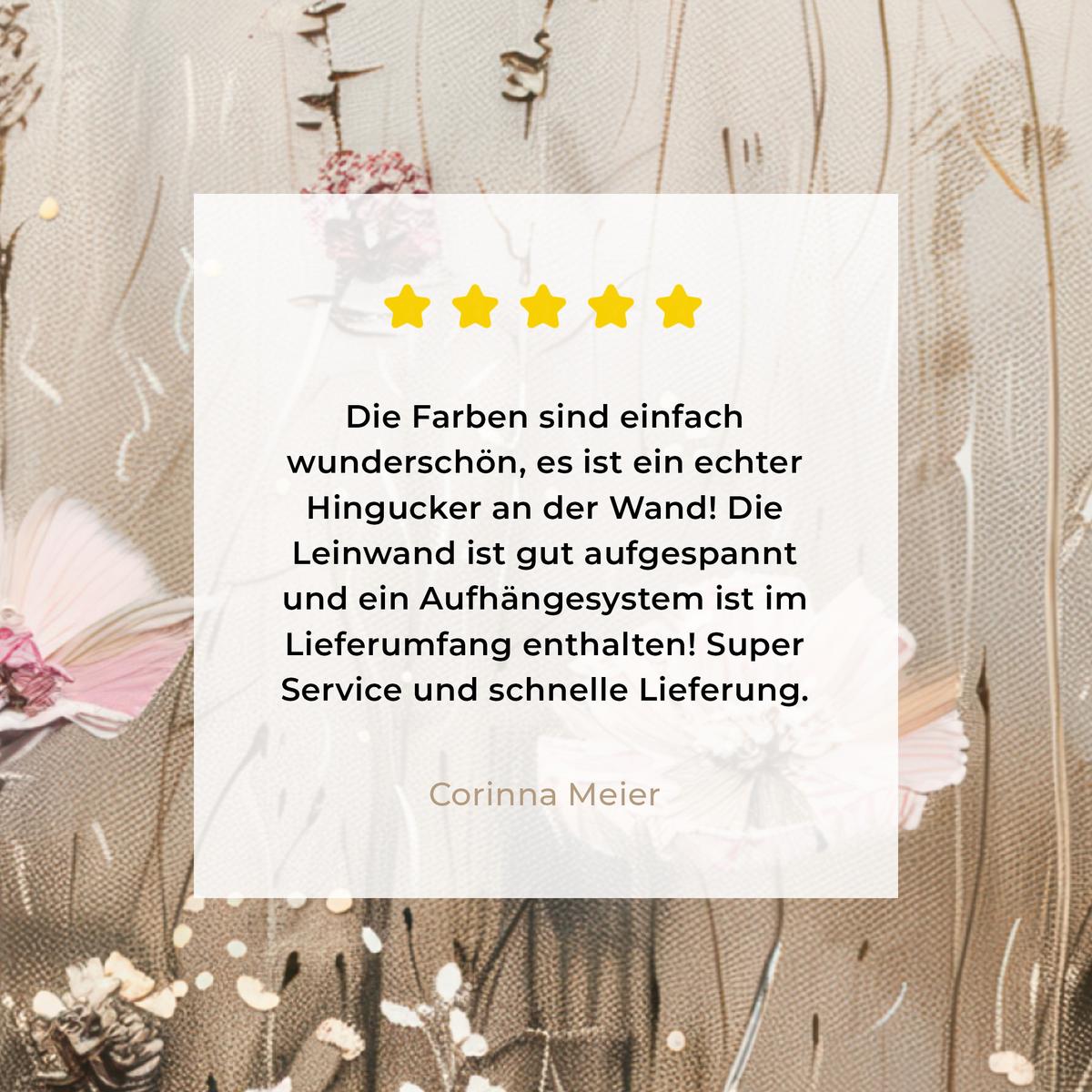 LEINWANDBILD Blumen - Rosa - Modern - Beige Wandbild Wohnzimmer 50x50 cm - Beige, Textil (50/50cm) - MuchoWow