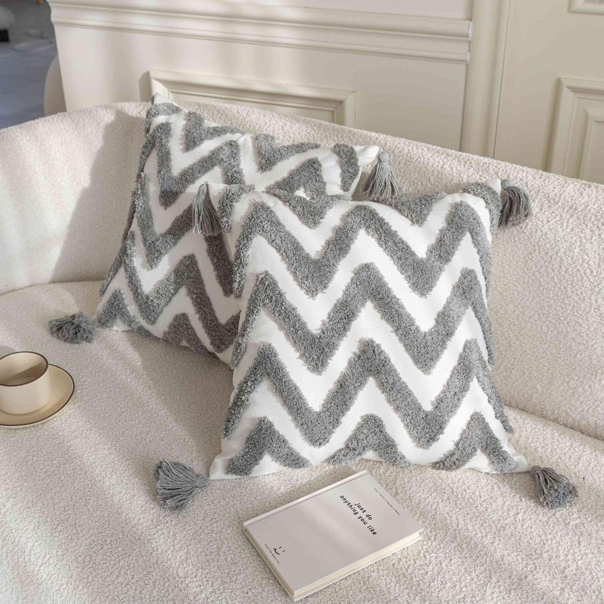 DEKOKISSEN Bonn HxB 45x45 cm Grau - Grau, Textil (46/45cm) - Gardinenbox