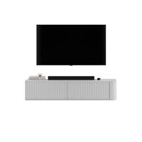 TV-LOWBOARD Aurora Weiß matt 140 cm - Weiß, Holzwerkstoff (140/30/35cm) - Meble Lindner
