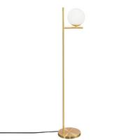 STEHLAMPE Kaelen 20/20/150 cm - Goldfarben/Weiß, Glas/Metall (20/20/150cm) - ZMH