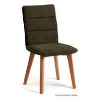 ESSZIMMERSTUHL (2er-Set) Darija 47x92x60 Eiche geölt/Khaki - Dunkelgrün/Eichefarben, Kunststoff (60/92/47cm) - 58aufmkessel