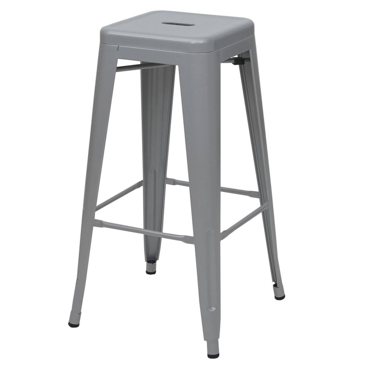 BARHOCKER Grau 2er-Set - Grau, Metall (43/77/43cm) - MCW