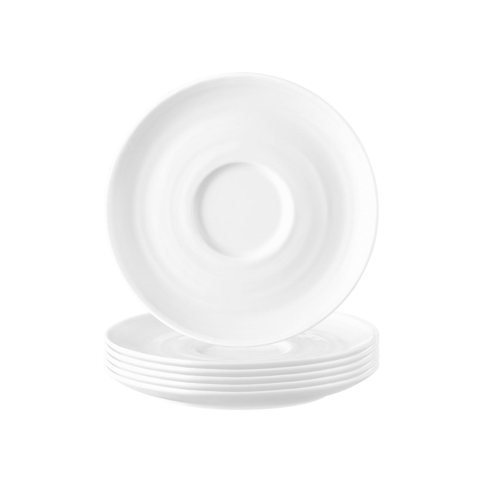KOMBI-UNTERTASSEN Terra Weiß ø 16,1 cm 6er Set - Weiß, Keramik (16.1cm) - Seltmann Weiden