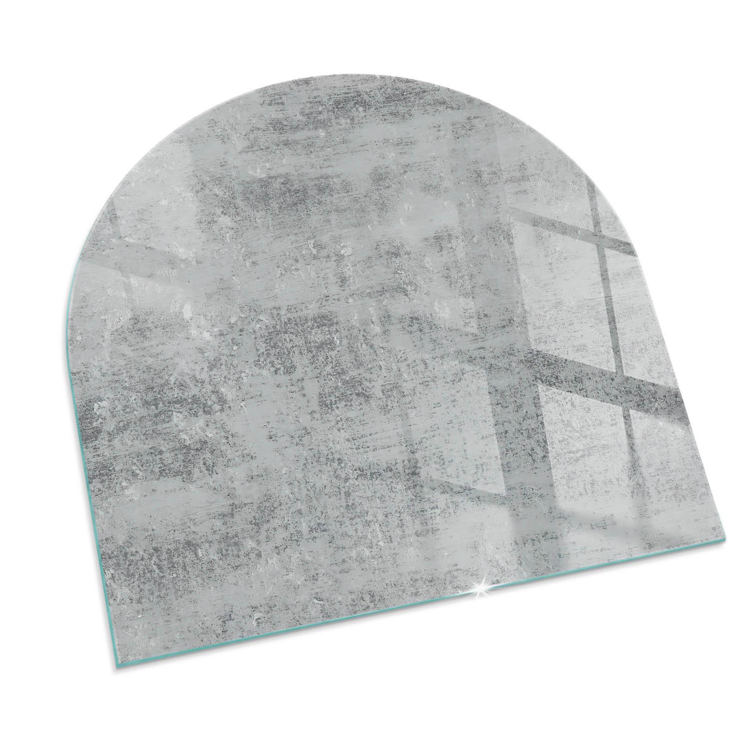 GLASPLATTE für Kamin 100x100 cm - Grau, Glas (100/100/0.4cm) - TULUP