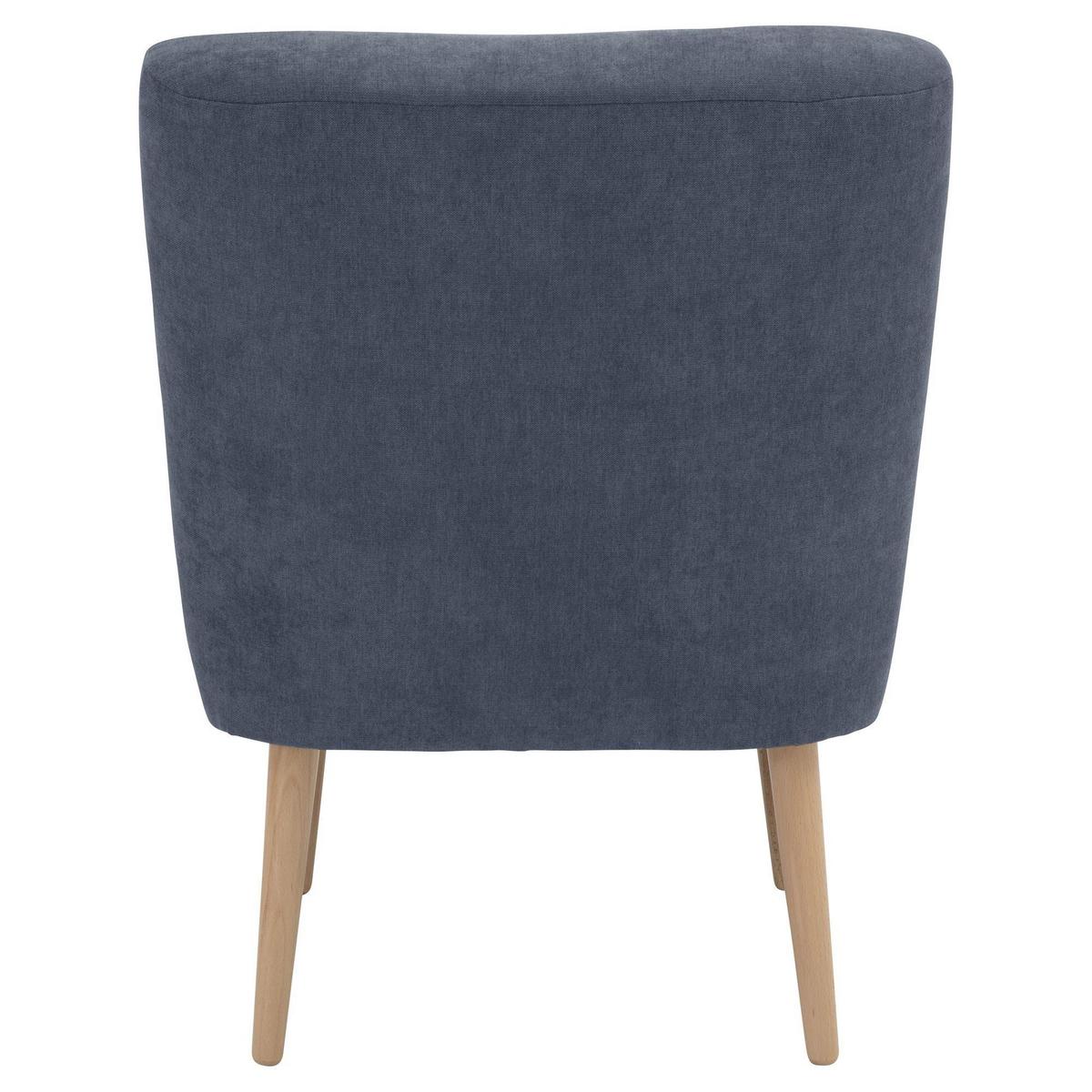 SESSEL Kamle Bezug Flachgewebe Buche natur / blau - Blau, Kunststoff (68/78/58cm) - 58aufmkessel
