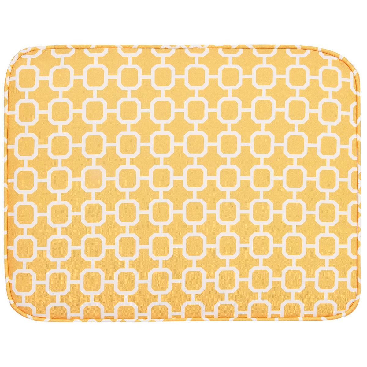 SITZKISSEN Gelb 29 x 38 cm Fiji - Gelb, Textil (38/5/29cm) - Beliani