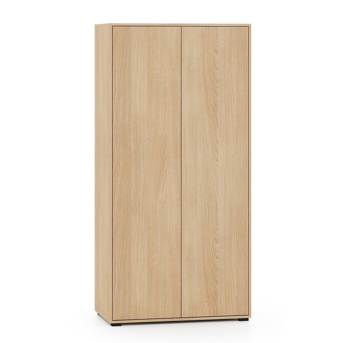 KLEIDERSCHRANK Heggers Mavelie Eicheoptik, 91,6 cm - Eichefarben, Holzwerkstoff (91.6/189.6/52cm) - Selsey