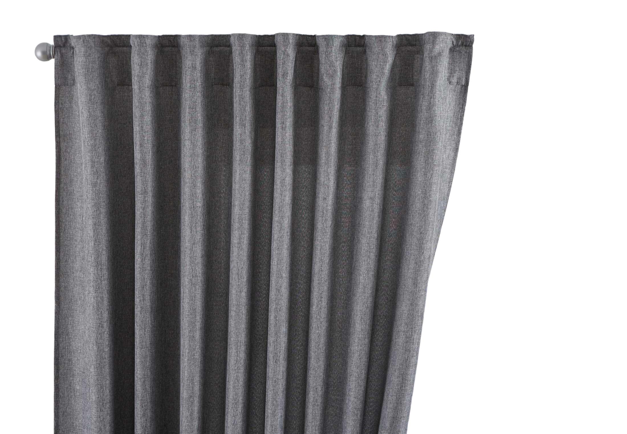 SCHLAUFENGARDINE »Jena« HxB 250x140 cm Grau - Grau, Textil (140/250cm) - Gardinenbox