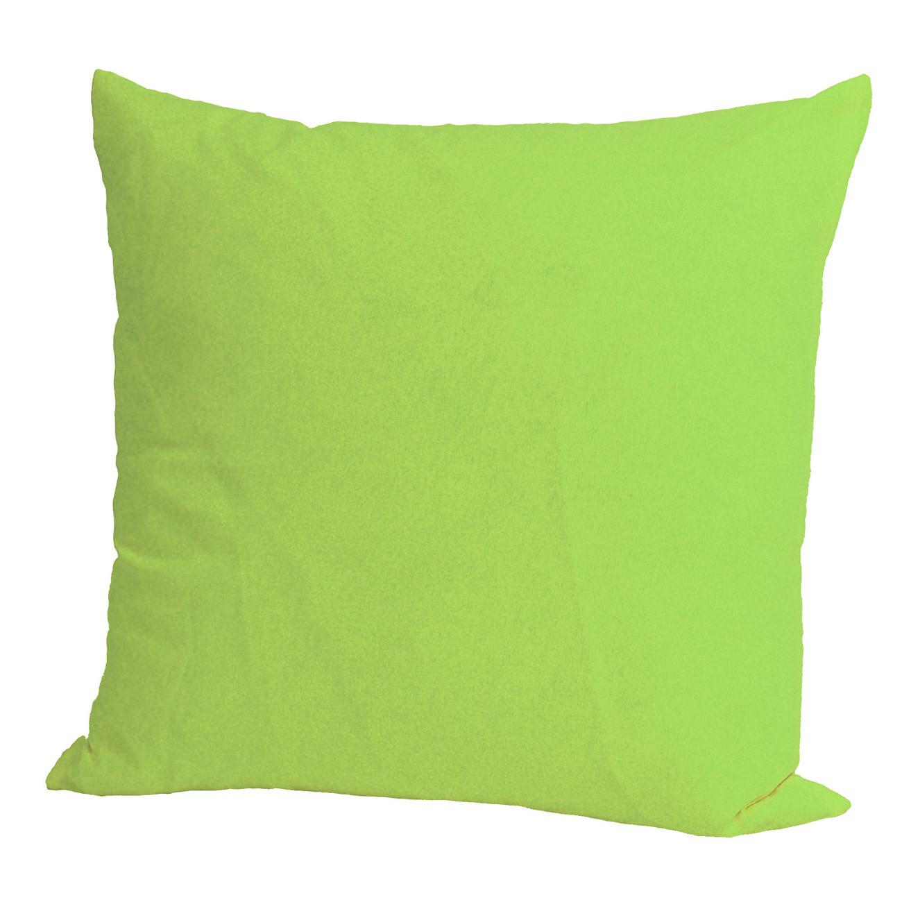 KISSENBEZUG Basic 100% Baumwolle apfelgrün 80/80 cm - Grün, Textil (80/80cm) - beties Heimtextil