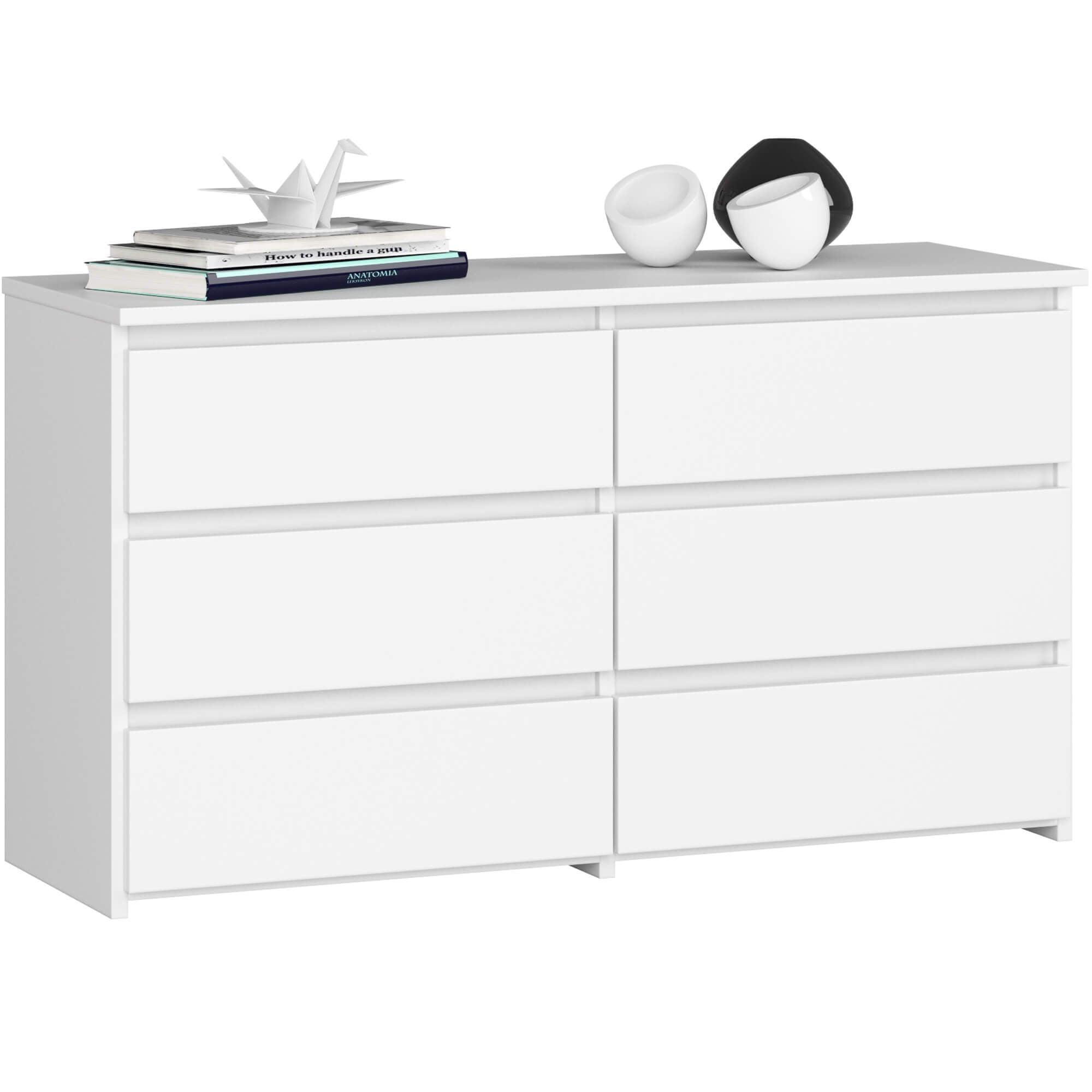 KOMMODE Weiß 57/100/35 - Weiß, Holzwerkstoff (100/57/35cm) - RAUMHIRSCH FURNITURE