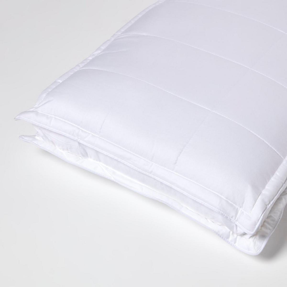 KOPFKISSEN für Seitenschläfer, Bio-Bambus 42/64/20 cm - Weiß, Textil (42/64cm) - Homescapes